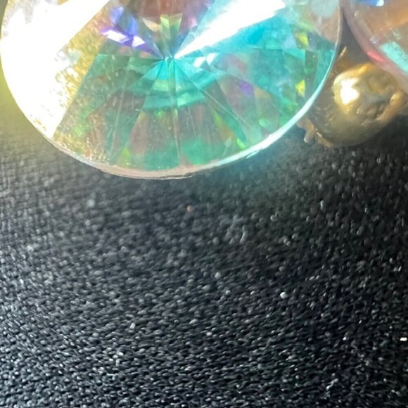 Vintage Weiss Aurora Borealis Rhinestone Brooch – Mid-Century Sparkle - Picture 12 of 17